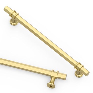 Asidrama 10 Pack 75 Inch192mm Brushed Gold Kitchen Cabinet Handles Cabinet Pulls Kitchen Cabinet Hardware for Cupboard Drawer Pulls