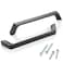 ASKANO 10 Pack 5 inch Hole Centers Matte Black Cabinet Pulls Black Cabinet Handles Black Kitchen Hardware for Cabinets ZP2210 Drawer Bedroom Dresser Bathroom Vanity Cupboard