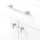 ASKANO 10 Pack 5 Inch Hole Centers Polished Chrome Cabinet Pulls Chrome Cabinet Handles Chrome Kitchen Hardware for Cabinets ZP2206 Drawer Bedroom Dresser Bathroom Vanity Cupboard Closet