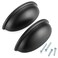 ASKANO 3 Inch Hole Centers Black Bin Cup Kitchen Cabinet Pull Handle ZP2403 Pack of 10 Solid Hardware for Drawer Dresser Bathroom Vanity Furniture Door Cupboard Bedroom 3