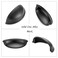 ASKANO 3 Inch Hole Centers Black Bin Cup Kitchen Cabinet Pull Handle ZP2403 Pack of 10 Solid Hardware for Drawer Dresser Bathroom Vanity Furniture Door Cupboard Bedroom 3