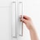 ASKANO Pack of 1 10 Inch Hole Centers Polished Chrome Square Bar Kitchen Cabinet Pull Handle ZP2401 Solid Hardware for Drawer Dresser Bathroom Vanity Furniture Door Cupboard Bedroom 10