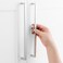 ASKANO Pack of 1 10 Inch Hole Centers Polished Chrome Square Bar Kitchen Cabinet Pull Handle ZP2401 Solid Hardware for Drawer Dresser Bathroom Vanity Furniture Door Cupboard Bedroom 10