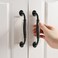 Asruito Drawer Handles 10pcs Hardware Pull Handle Kitchen Cabinet Handles Matte Black Antique Drawer Pulls Hardware Kitchen Handles Cabinet Pulls Door Pull Handle