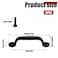 Auvotuis 10Pcs Black Barn Door Handles Zinc Alloy Gate Pull Sliding Door Handles for Cabinet Drawer and Closet295 Inch Hole to Hole 354 Inch Total Length