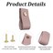 AUXBC 8PCS Pink Leather Drawer Pulls Modren Leather Pulls Handles Soft Leather Cabinet Pulls knobs Leather Furniture Pulls or Cabinet Doors Drawers Closet