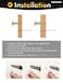 BEILEIOU Brushed Gold Cabinet Knobs Classic Vintage Drawer Pulls Zinc Alloy Drawer Handles Kitchen Cupboard Bathroom Dresser Cabinet Hardware 2 Brushed Gold Knob
