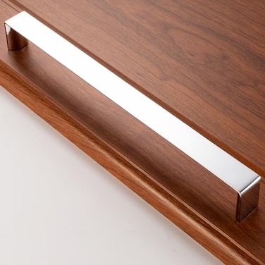 BEROSSA 1 Pack 845 Inch Polished Chrome Cabinet Pulls Chrome Cabinet Handles Chrome Hardware for Kitchen Cabinets 1648 Drawer Bedroom Dresser Bathroom Vanity Cupboard