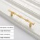 Bilindasly 33496mm Bamboo Shape Cabinet Pulls Gold Dresser Pulls Kitchen Pulls Zinc Alloy Pulls Drawer Pulls Cupboard Wardrobe Furniture Pulls Hardware Drawer Handles 2 Pack