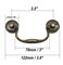 binifiMux 2Pack 35 Inch Antique Vintage Cupboard Cabinet Drawer Pulls Handles 2 Holes
