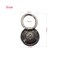binifiMux 8 Pack Ring Drop Vintage Pulls for Cabinet Dresser Drawer Bookshelves Bronze Tone 47mm Diameter European Style
