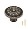 binifiMux 8Pack 12 Inches Width Traditional Top Round Vintage Cabinet Drawer Knobs Black Antique Brass Vintage Drawer Dresser Dangle Knobs Pulls