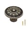 binifiMux 8Pack 12 Inches Width Traditional Top Round Vintage Cabinet Drawer Knobs Black Antique Brass Vintage Drawer Dresser Dangle Knobs Pulls