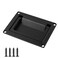 Bitray Recessed Pull Handle Heavy Duty Zinc Alloy Flush Handle Black Toolbox Handle for Deck Hatch