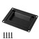 Bitray Recessed Pull Handle Heavy Duty Zinc Alloy Flush Handle Black Toolbox Handle for Deck Hatch