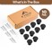 FIGO HOME Black Cabinet Knobs Black Drawer Knobs 10 Pack Closet Door Knobs Kitchen Cabinet Knobs Kitchen Knobs for Cabinets and Drawers Bedroom Door Knobs Cupboard Knobs for Modern Home Furniture