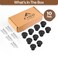 FIGO HOME Black Cabinet Knobs Black Drawer Knobs 10 Pack Closet Door Knobs Kitchen Cabinet Knobs Kitchen Knobs for Cabinets and Drawers Bedroom Door Knobs Cupboard Knobs for Modern Home Furniture
