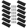 BokWin 12Pcs 120mm472 Inch Mount Finger Edge Pull Furniture Drawer Handles Aluminum Concealed Handle for Home Kitchen Door Drawer Cabinet with Screws Black