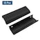BokWin 12Pcs 120mm472 Inch Mount Finger Edge Pull Furniture Drawer Handles Aluminum Concealed Handle for Home Kitchen Door Drawer Cabinet with Screws Black