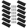 BokWin 12Pcs 120mm472 Inch Mount Finger Edge Pull Furniture Drawer Handles Aluminum Concealed Handle for Home Kitchen Door Drawer Cabinet with Screws Black