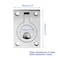 BokWin 2Pcs Flush Pull Ring Handles 25 x 18 Hidden Recessed Furniture Handle 304 Stainless Steel Recessed Boat Hatch Latch Cabinet Flush Mount Lifting Ring Pull Handle