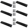 BokWin 6Pcs 200mm787 Inch Mount Finger Edge Pull Furniture Drawer Handles Aluminum Concealed Handle for Home Kitchen Door Drawer Cabinet with Screws Black