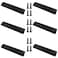 BokWin 6Pcs 200mm787 Inch Mount Finger Edge Pull Furniture Drawer Handles Aluminum Concealed Handle for Home Kitchen Door Drawer Cabinet with Screws Black