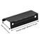 BokWin 6Pcs 80mm315 Modern Style Finger Edge Pull Aluminum Furniture Drawer Handles Concealed Handle Hidden Cabinet Kitchen Drawer Handles with Screws Black