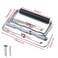 Bonsicoky 2 Pcs 433 Spring Loaded Handle with Rubber Grip Surface Mount Chest Handle for Trunks Crates Storage Boxes Silver
