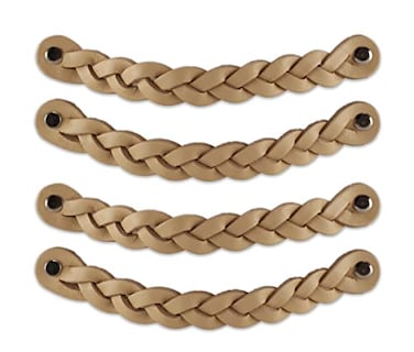 Brute Strength Leather Drawer Pulls Braided Natural 4 pcs 778 x 1 Leather Handle Leather Dresser Pulls Cabinet knobs Dresser knobs Dresser Handles