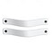 Brute Strength White Leather Drawer Pulls 2 Pack 778 x 1 Inch Industrial Style Easy to Install