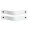 Brute Strength White Leather Drawer Pulls 2 Pack 778 x 1 Inch Industrial Style Easy to Install