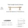 BUKOBYHE 10 Pack 375 Inch Kitchen Cabinet Handles Champagne Bronze Cabinet Pulls Zinc Alloy Drawer Pulls Kitchen Hardware