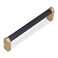 BUKOBYHE 10 Pack 5Inch128mm Kitchen Cabinet Handles Black and Champagne Bronze Knurled Cabinet Pulls Black Drawer Pulls Kitchen Hardware