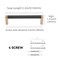 BUKOBYHE 10 Pack 5Inch128mm Kitchen Cabinet Handles Black and Champagne Bronze Knurled Cabinet Pulls Black Drawer Pulls Kitchen Hardware