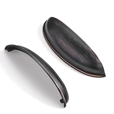 CABDM 10 Pack 5 Drawer Pulls Oil Rubbed Bronze Cabinet Cup Pulls Kitchen Hardware Cabinet Handles Drawer Handles Knobs 5 inch 128mm Center to Center