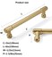 CABDM 10 Pack 5 Inch Champagne Bronze Cabinet Pulls Gold Drawer Pulls Kitchen Cabinet Hardware Champagne Brass Kitchen Handles for Cabinets Cupboard Handles Drawer Handles
