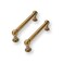 CABDM 2 Pack 3 Inch Solid Kitchen Cabinet Handles Antique Brass Heavy Duty Cabinet Pulls Drawer Pulls Cabinet Hardware Kitchen Handles for Cabinets Cupboard Handles