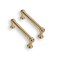 CABDM 2 Pack 3 Inch Solid Kitchen Cabinet Handles Brushed Brass Heavy Duty Cabinet Pulls Satin Brass Drawer Pulls Cabinet Hardware Kitchen Handles for Cabinets Cupboard Handles