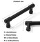 CABDM 2 Pack 4 102mm Matte Black Cabinet Handles Black Drawer Pulls Kitchen Cabinet Hardware