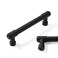 CABDM 2 Pack 4 102mm Matte Black Cabinet Handles Black Drawer Pulls Kitchen Cabinet Hardware