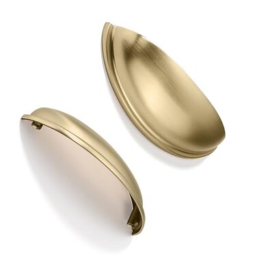 CABDM 2 Pack 4 Drawer Pulls Champagne Bronze Cabinet Cup Pulls Kitchen Hardware Cabinet Handles Drawer Handles Knobs 4 inch 102mm Center to Center