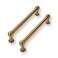 CABDM 2 Pack 5 Inch Solid Kitchen Cabinet Handles Antique Brass Heavy Duty Cabinet Pulls Drawer Pulls Cabinet Hardware Kitchen Handles for Cabinets Cupboard Handles