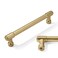 CABDM 2 Pack 6 Inch Cabinet Handles Brushed Gold Pulls Satin Brass Drawer Pulls for Kitchen Cupboard Hardware