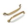 CABDM 2 Pack 6 inch Hole Center Brushed Brass Cabinet Pulls Heavy Duty Solid Drawer Honey Bronze Hardware Handles Kitchen Vanity Bathroom Handles