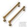 CABDM 2 Pack 6 Inch Solid Kitchen Cabinet Handles Antique Brass Heavy Duty Cabinet Pulls Drawer Pulls Cabinet Hardware Kitchen Handles for Cabinets Cupboard Handles