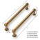 CABDM 2 Pack 6 Inch Solid Kitchen Cabinet Handles Antique Brass Heavy Duty Cabinet Pulls Drawer Pulls Cabinet Hardware Kitchen Handles for Cabinets Cupboard Handles