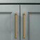 CABDM 2 Pack 6 Inch Solid Kitchen Cabinet Handles Antique Brass Heavy Duty Cabinet Pulls Drawer Pulls Cabinet Hardware Kitchen Handles for Cabinets Cupboard Handles