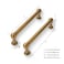 CABDM 35 Inch 2 Pack Solid Kitchen Cabinet Handles Heavy Duty Cabinet Pulls Drawer Pulls Cabinet Hardware Kitchen Handles for Cabinets Antique Brass Cupboard Handles