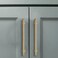 CABDM 35 inch 89mm 2 Pack Champagne Brozne Cabinet pulls Solid HeavyDuty Handles Hardware for Kitchen Badroom Drawer Square Pulls Cupboard Cabinets